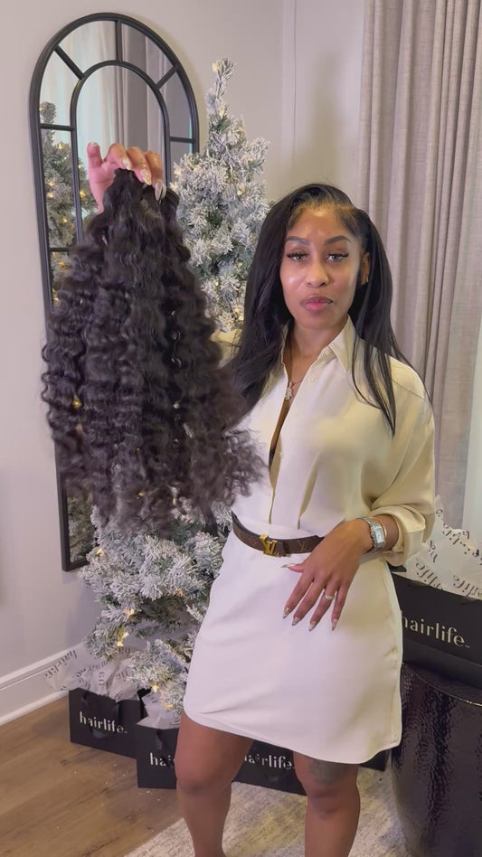 Raw Burmese Curly Vietnamese Hair — Single-Donor, Natural Dark Tone